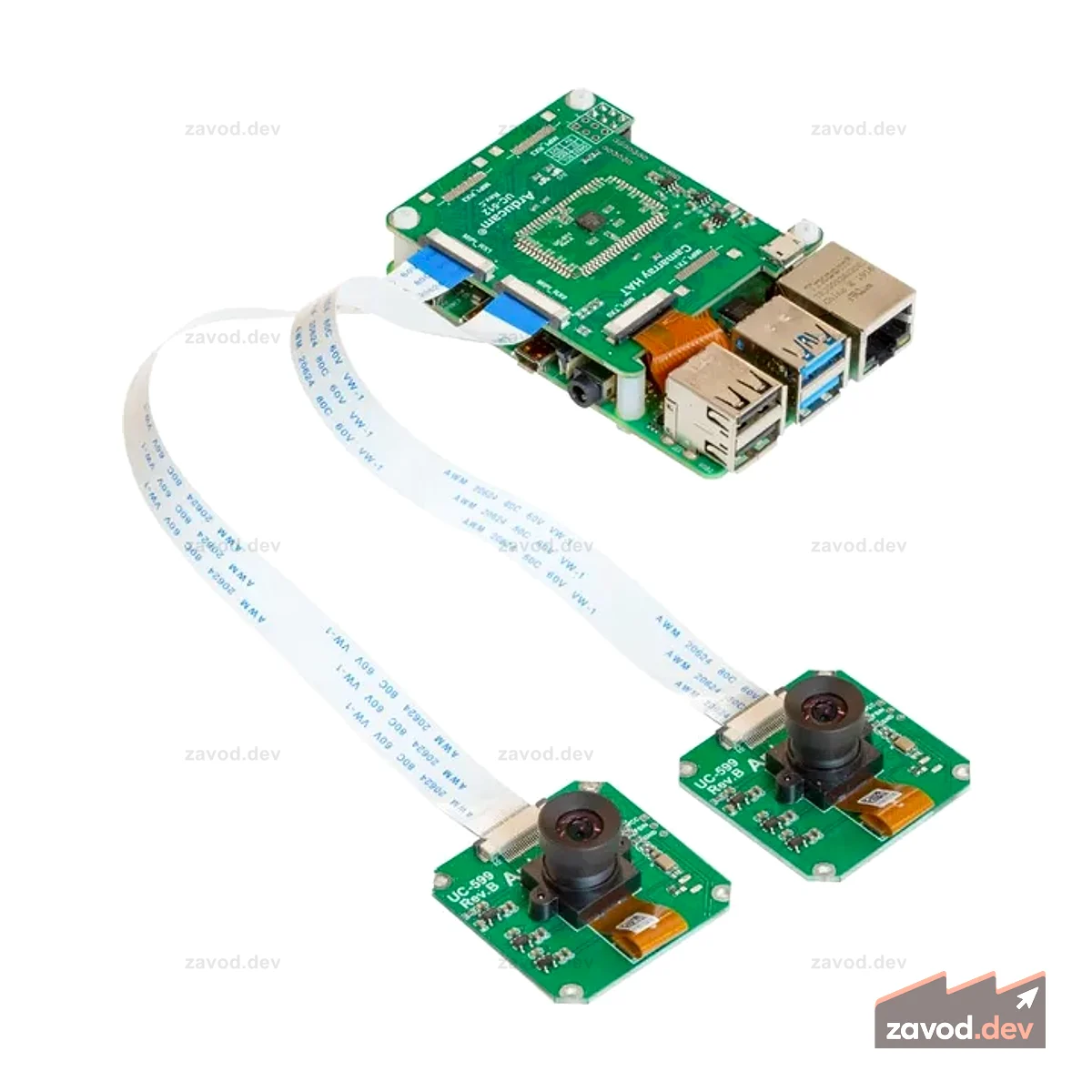Arducam OV9281 Raspberry Pi/Jetson Nano/NX 1MP x 2