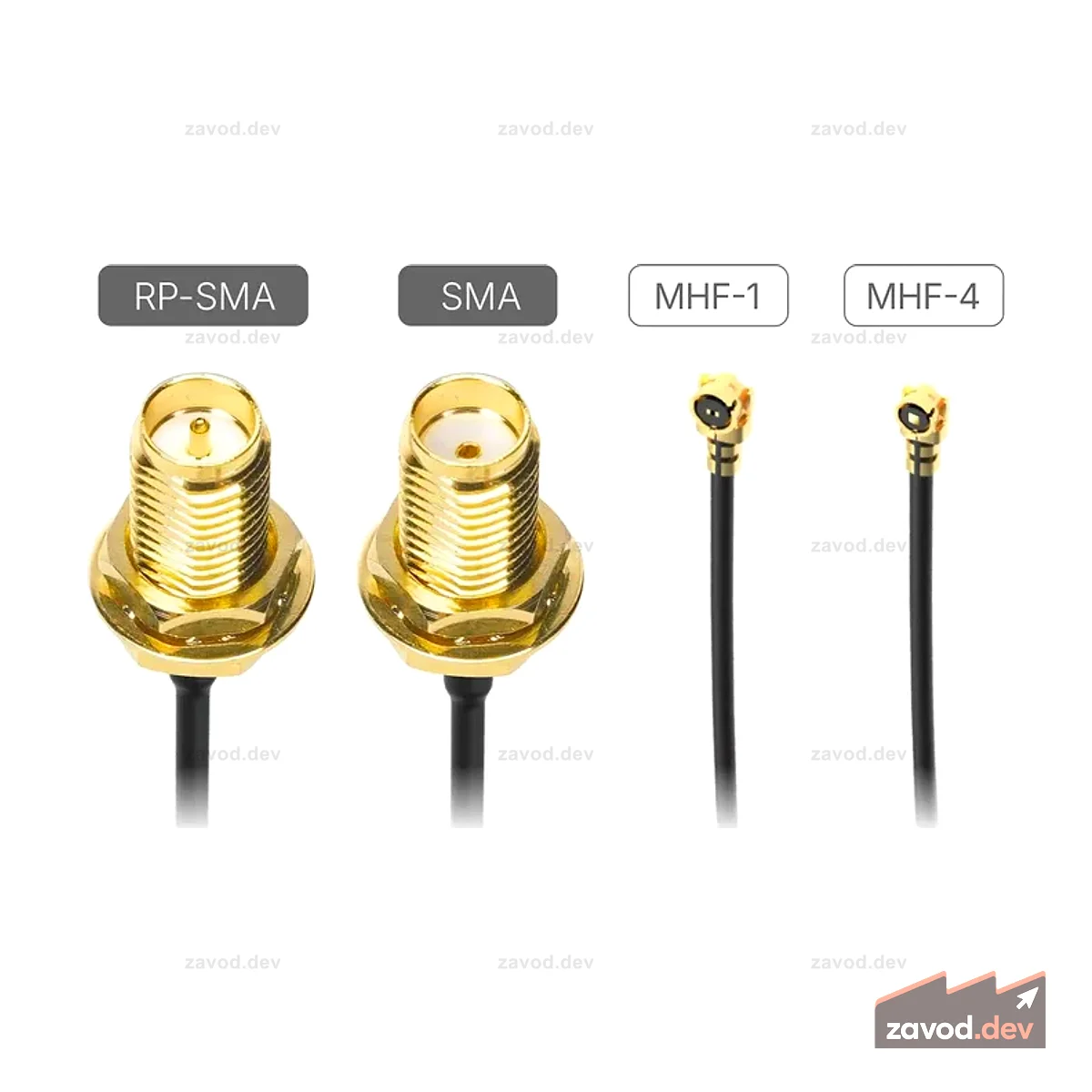 MHF to RP-SMA / SMA Connector