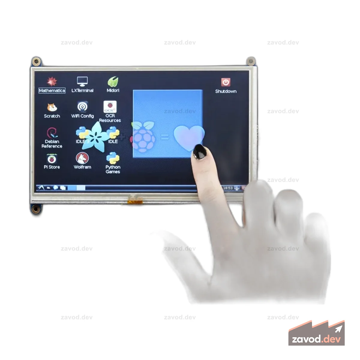 Рюкзак с дисплеем HDMI 7 800x480 - с сенсорным экраном