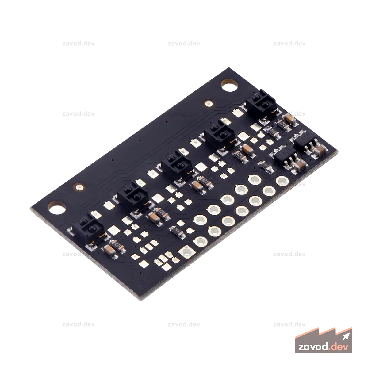 QTRX-MD-05RC Матрица датчиков отражения: 5-канальный, шаг 8 мм, RC-выход, малый ток