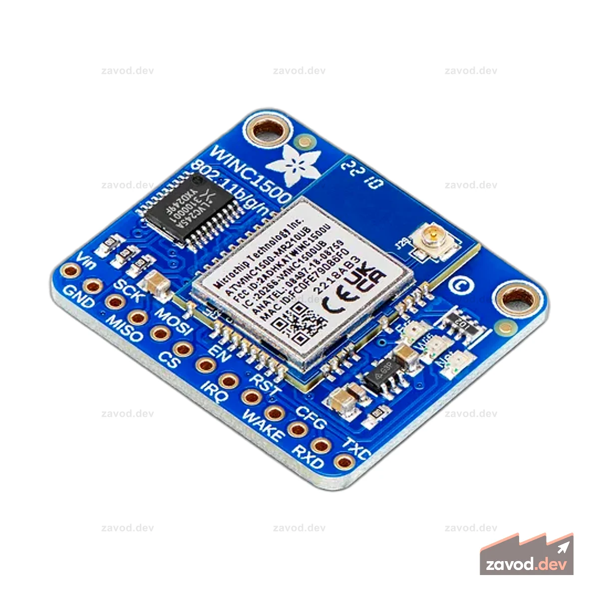 Adafruit ATWINC1500 WiFi Breaking с разъемом uFL