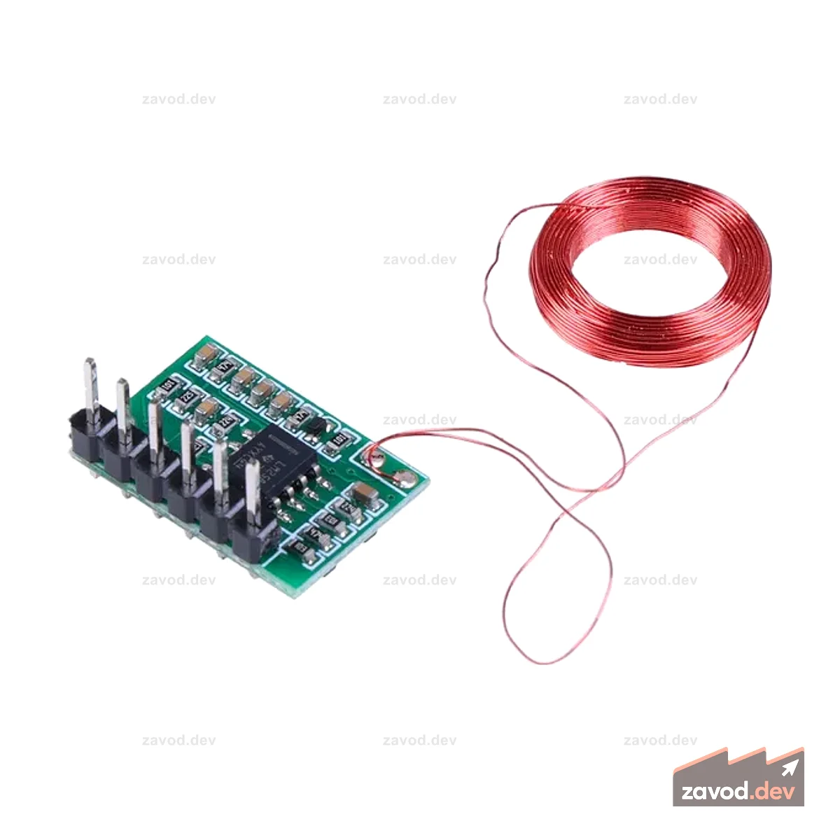 Мини-модуль RFID 125 кГц — предварительно припаянная антенна (расстояние считывания 35 мм)