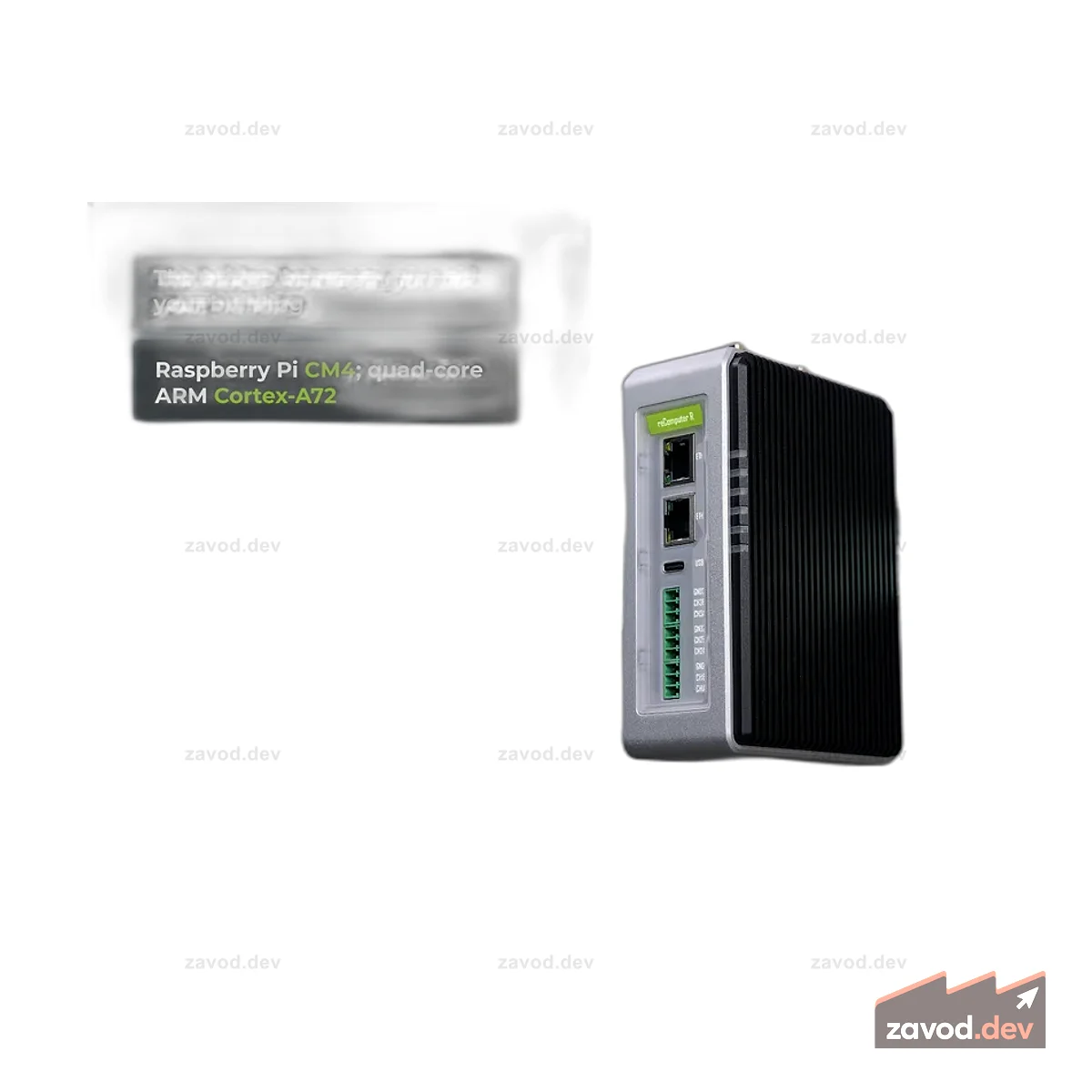 reComputer R1025-10 — шлюз Raspberry Pi | Edge IoT-контроллер | 4 ГБ ОЗУ, 32 ГБ eMMC