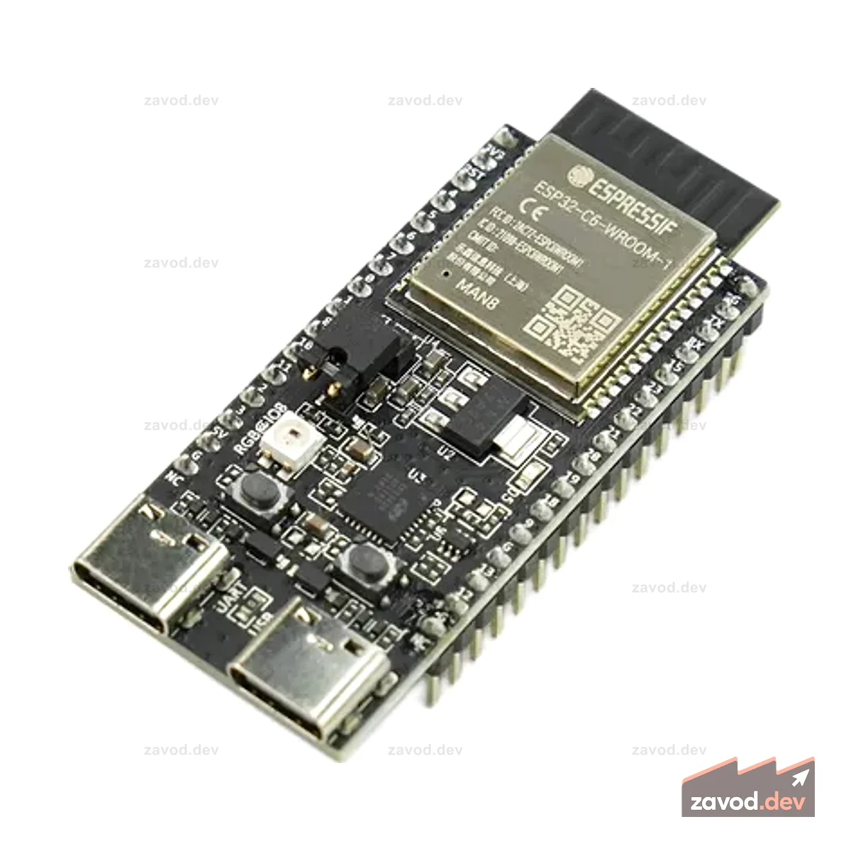 Плата разработки ESP32-C6-DevKitC-1-N8 (Wi-Fi 6, Zigbee и Thread)