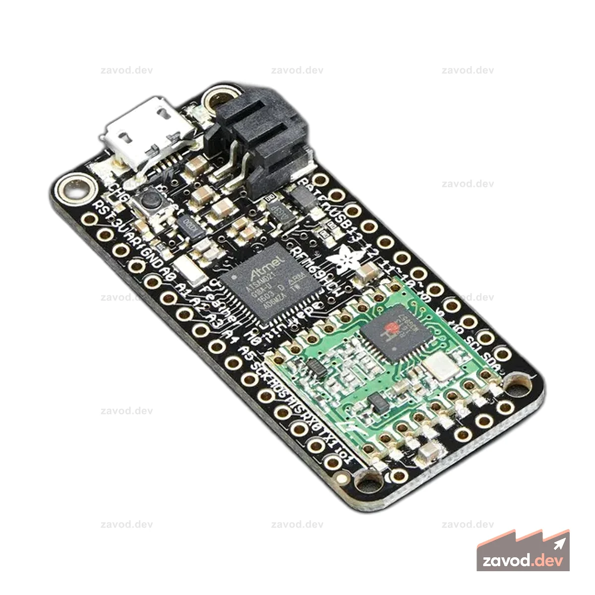 Пакетная радиосвязь Adafruit Feather M0 RFM69 - 433 МГц