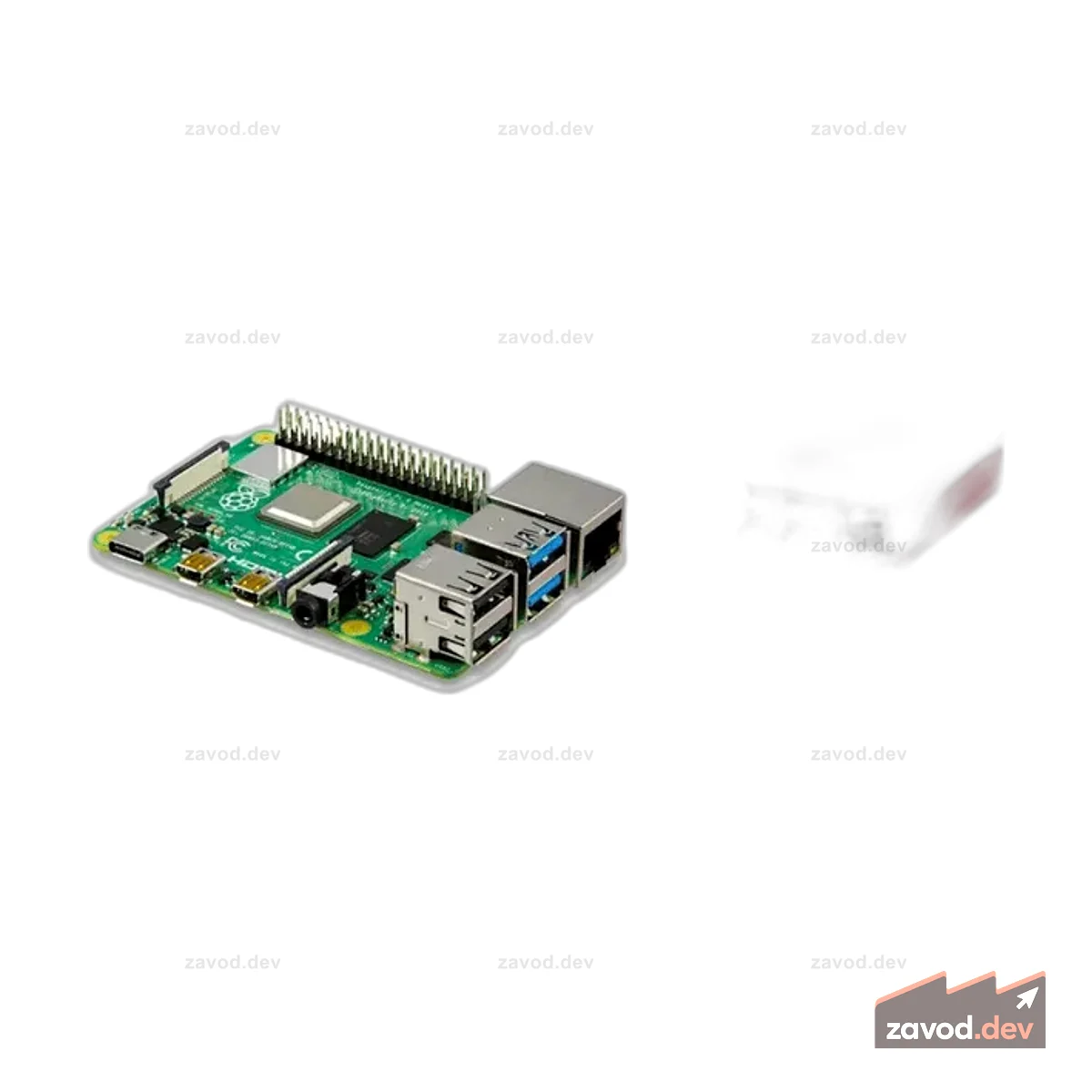 Стартовый комплект Pakronics® Raspberry Pi® 4 Model B, 4 ГБ — белый