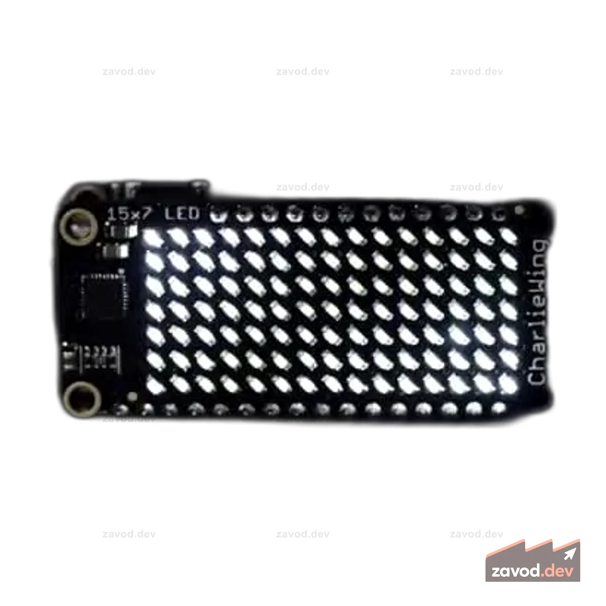 Adafruit 15x7 CharliePlex LED Matrix FeatherWing - холодный белый