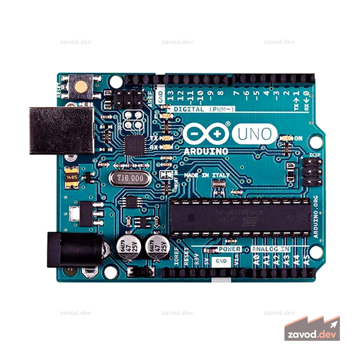 Arduino UNO R3 с микроконтроллером ATmega328