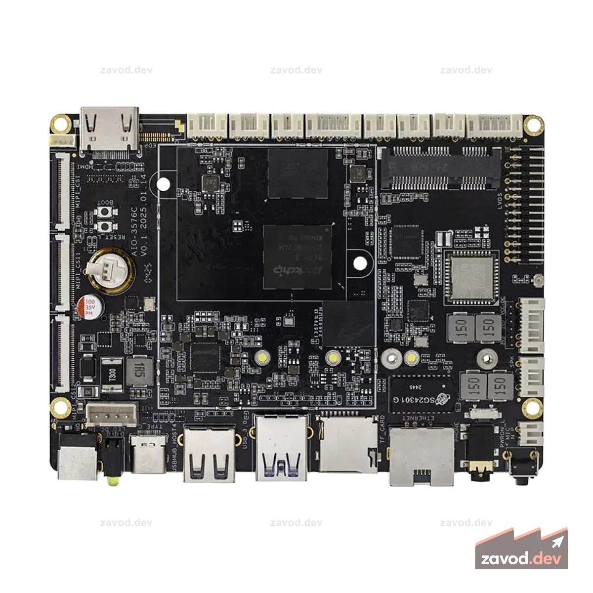 AIO-3576C ARM AIOT Промышленная материнская плата Edge