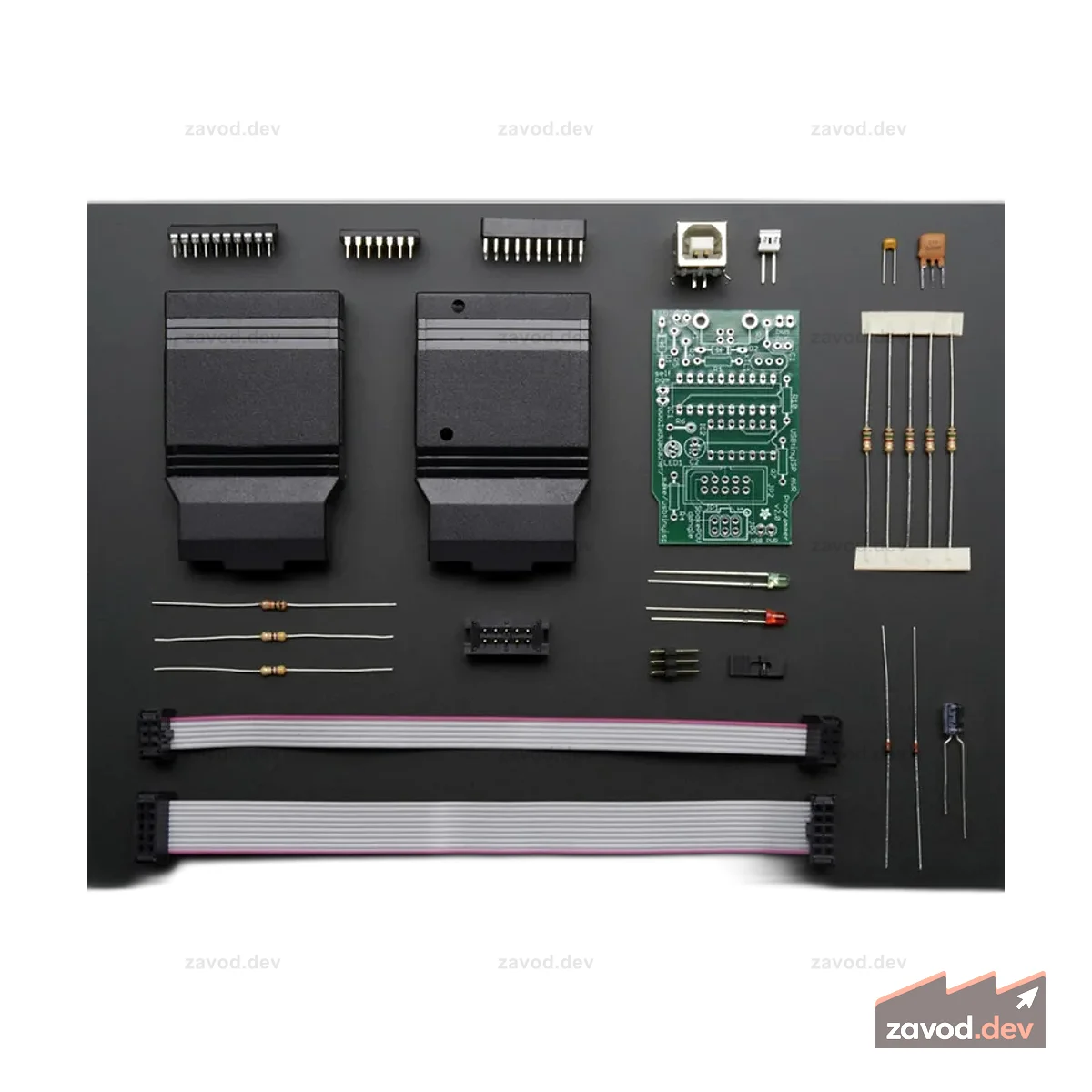 Комплект программатора USBtinyISP AVR (USB SpokePOV Dongle) [v2.0]