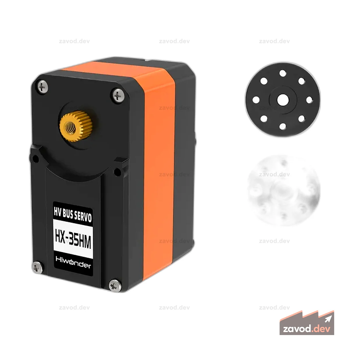 Hiwonder HX-35HM Сервопривод с последовательной шиной, двойным валом магнитного энкодера на 360 градусов, сильным крутящим моментом 35 кг и функцией обратной связи по данным
