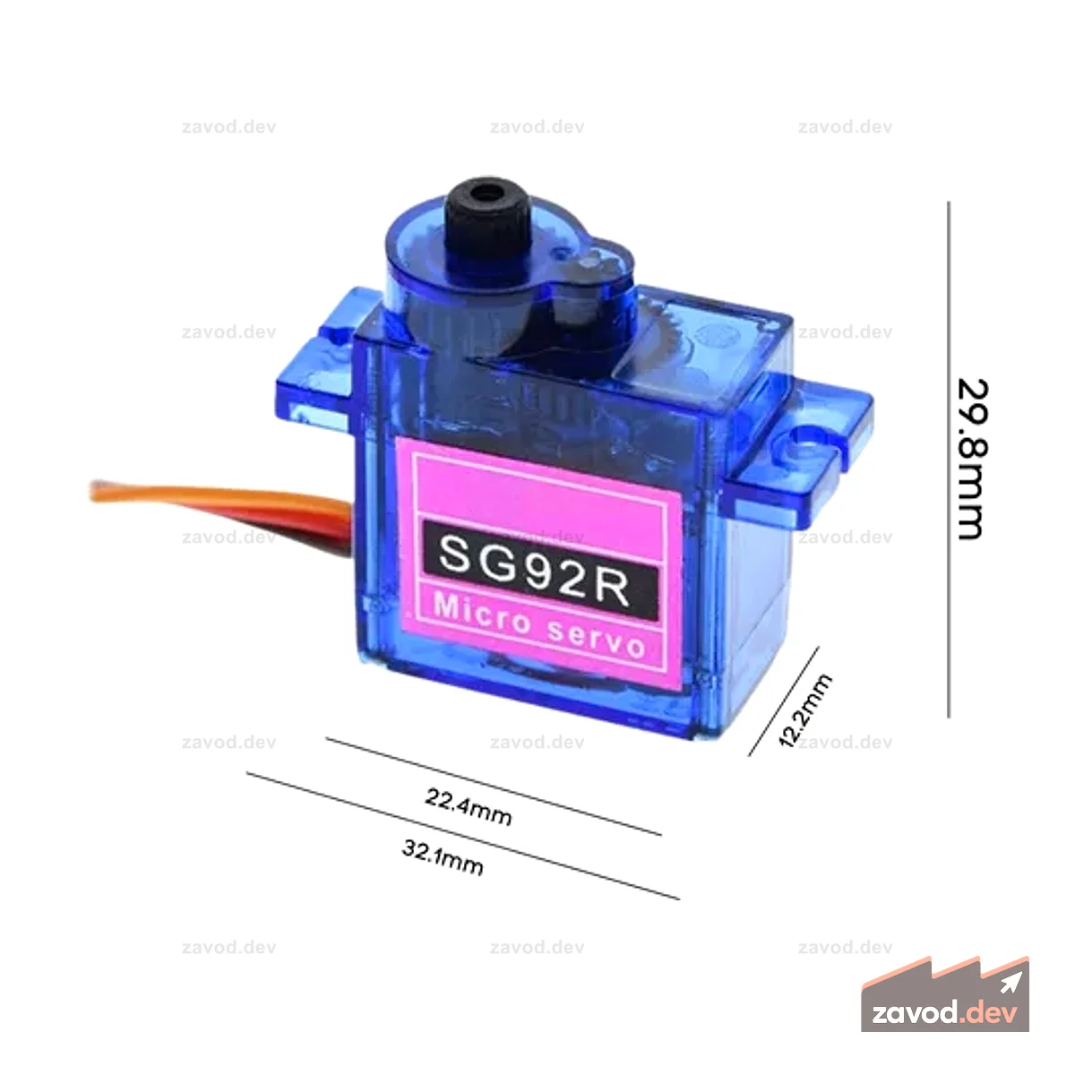 SG92R SG90 Micro 9g Сервопривод, нейлоновые шестерни из углеродного волокна для радиоуправляемой модели, детали вертолета для аэромоделирования
Характеристики