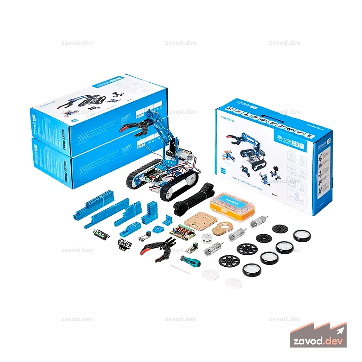 Makeblock mBot Ultimate Пакет для занятий робототехникой 10-в-1 для школ и групп