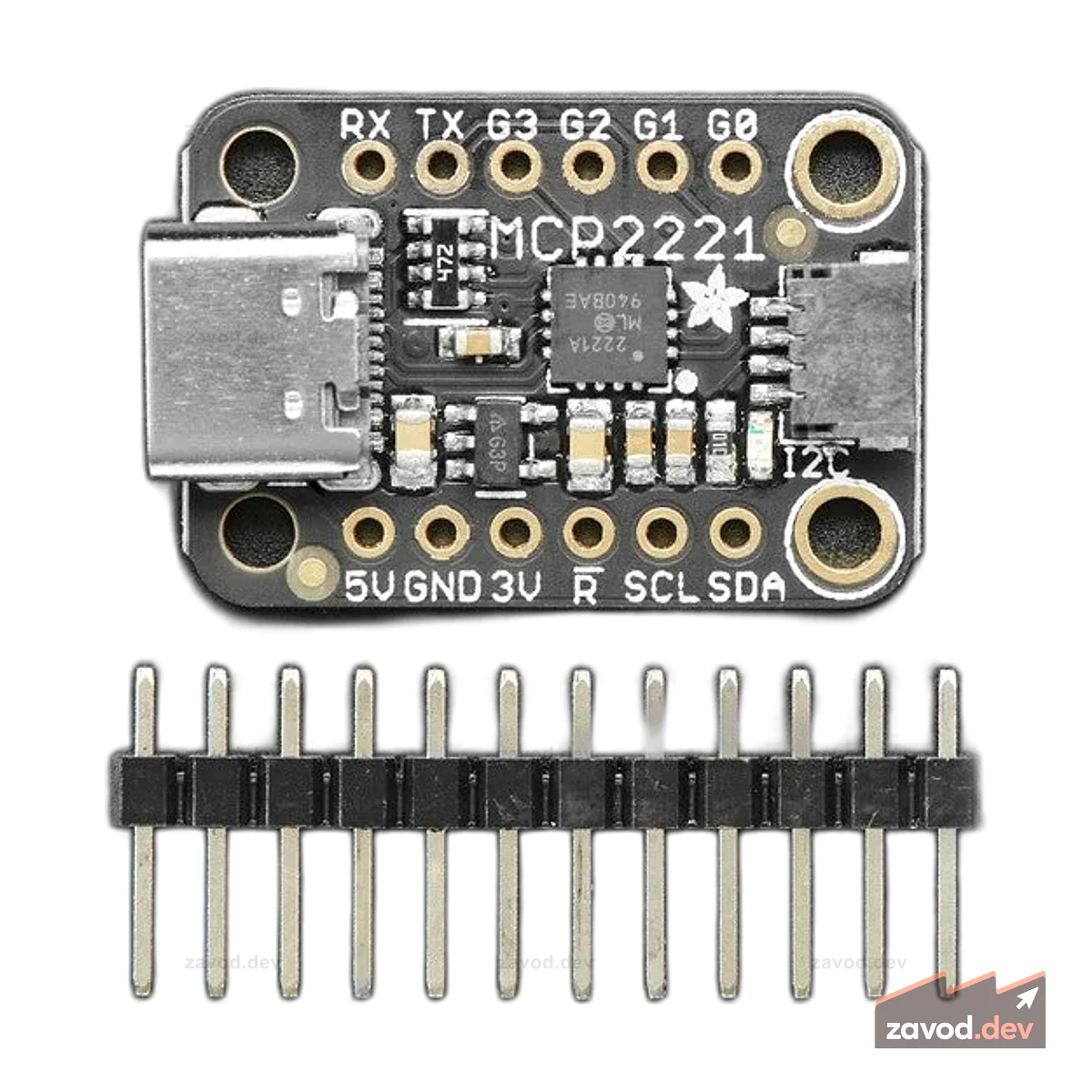 STEMMA QT/Qwiic MCP2221A USB - GPIO/ADC/I2C