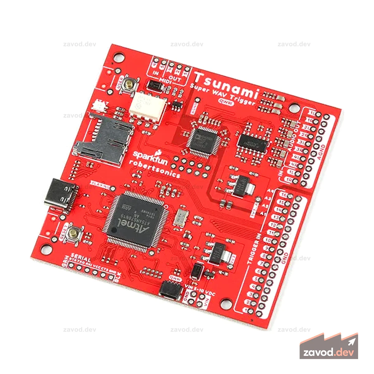 Tsunami Super WAV Trigger — 25 голосов (Qwiic)