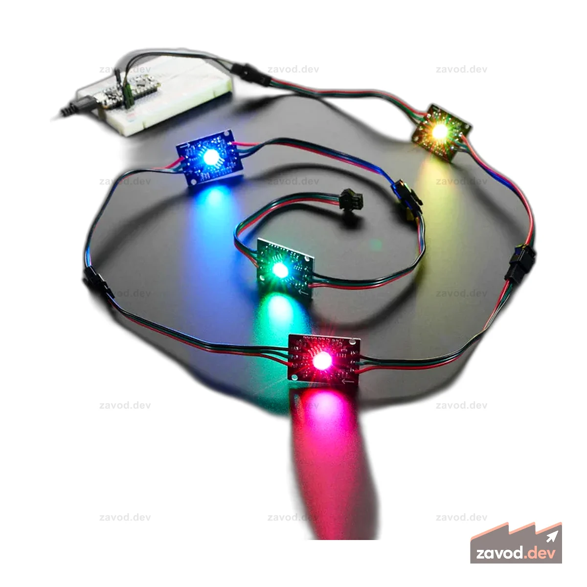 Ультраяркий светодиод RGBW NeoPixel мощностью 4 Вт — натуральный белый — ~4000K