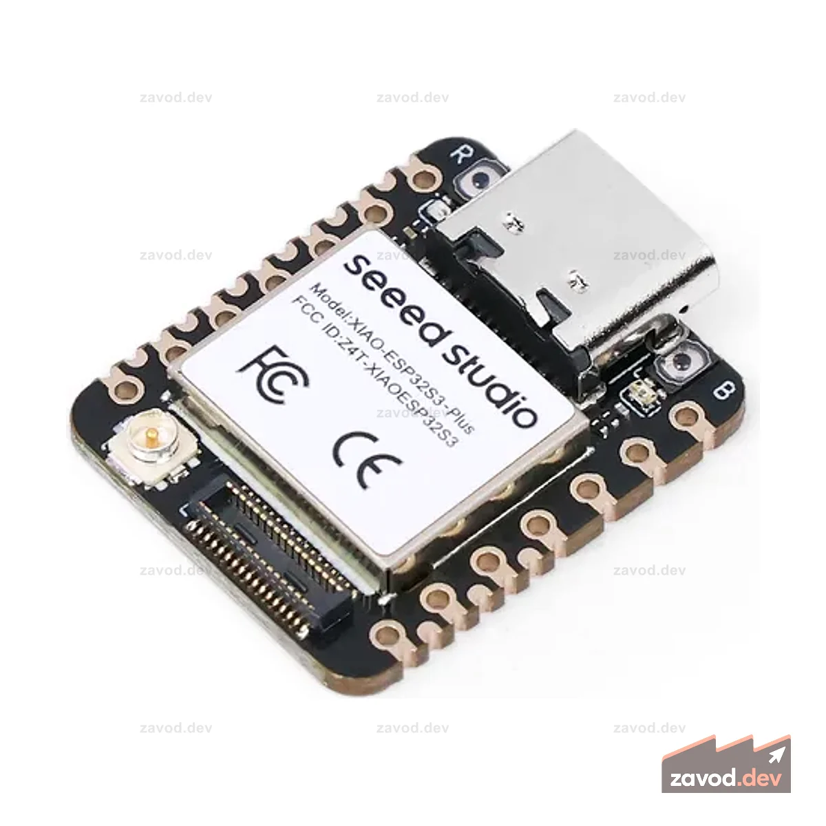 Seeed Studio XIAO ESP32S3 Plus — 20 GPIO, 2,4 ГГц Wi-Fi, BLE 5.0, 8 МБ PSRAM, 16 МБ флэш-памяти, двухъядерный процессор esp32-s3, поддержка зарядки аккумулятора