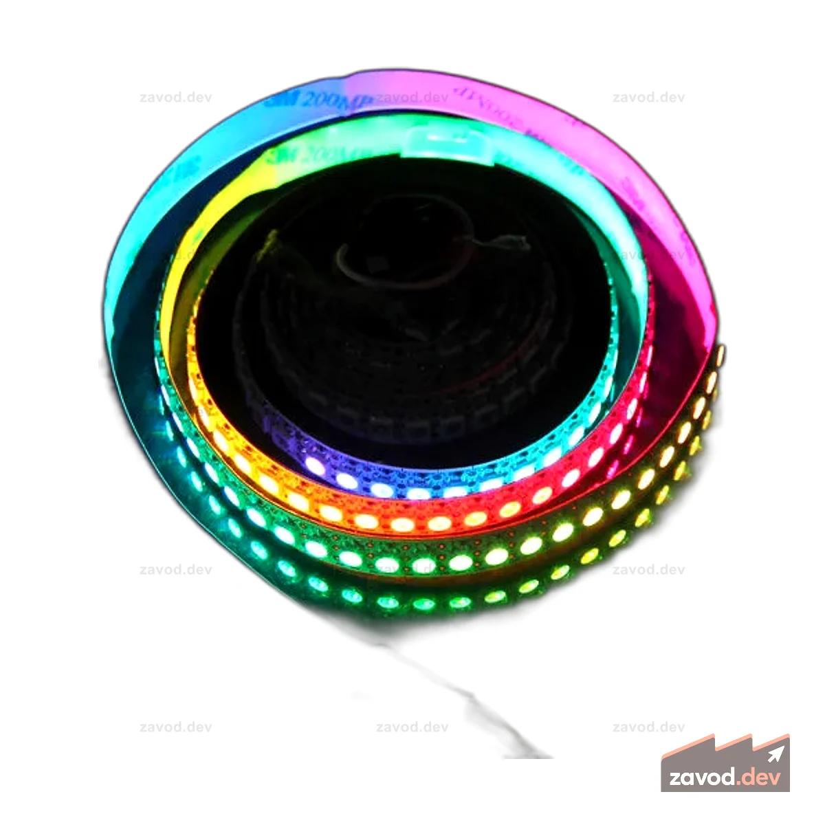 WS2812B Цифровая гибкая светодиодная лента RGB 144 светодиода - 1 метр