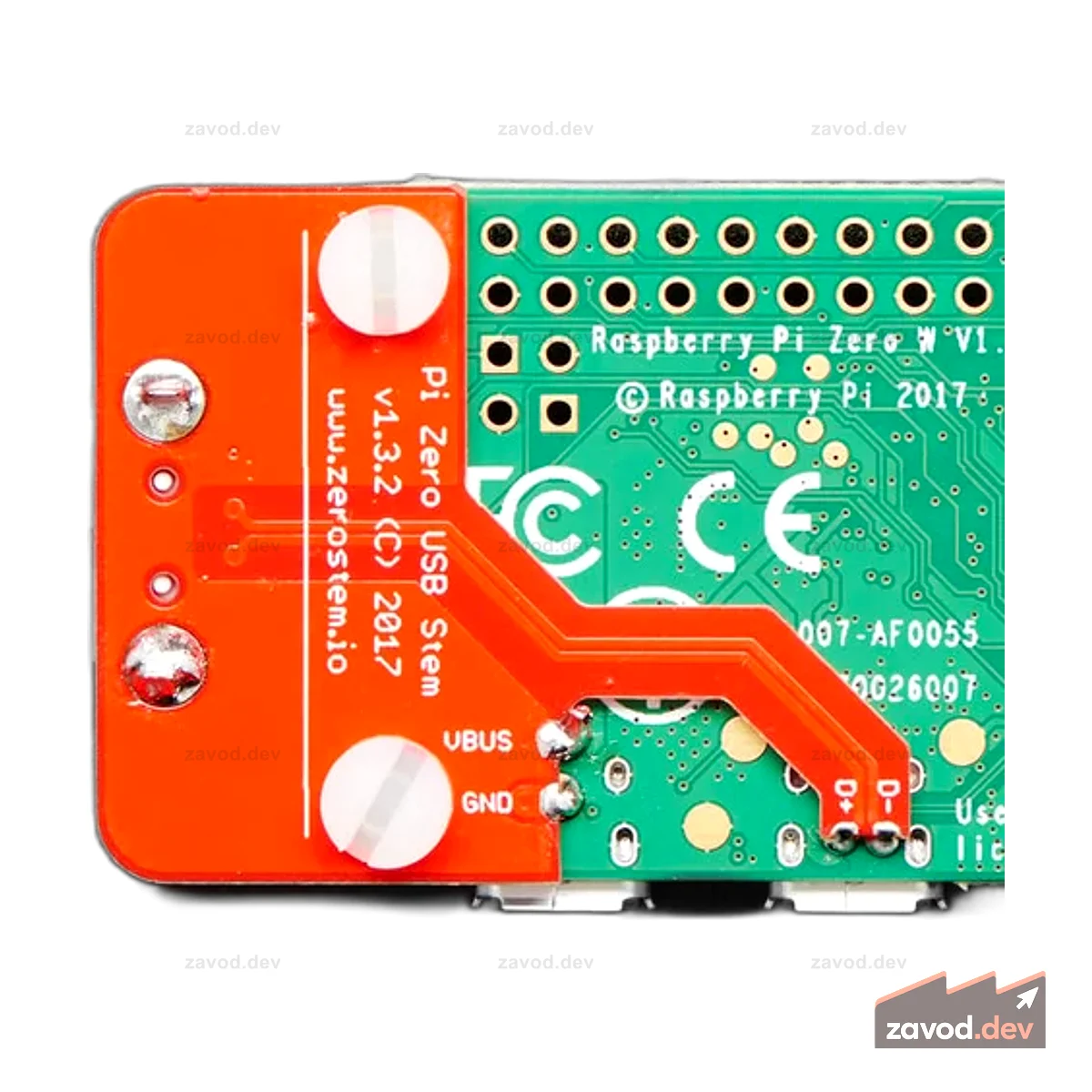 Нулевой вынос для Pi Zero 1.3 и Pi Zero W 1.1