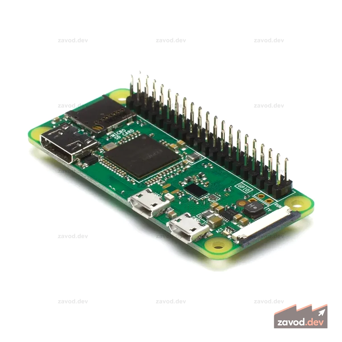Raspberry Pi Zero 2 WH — с припаянными разъемами