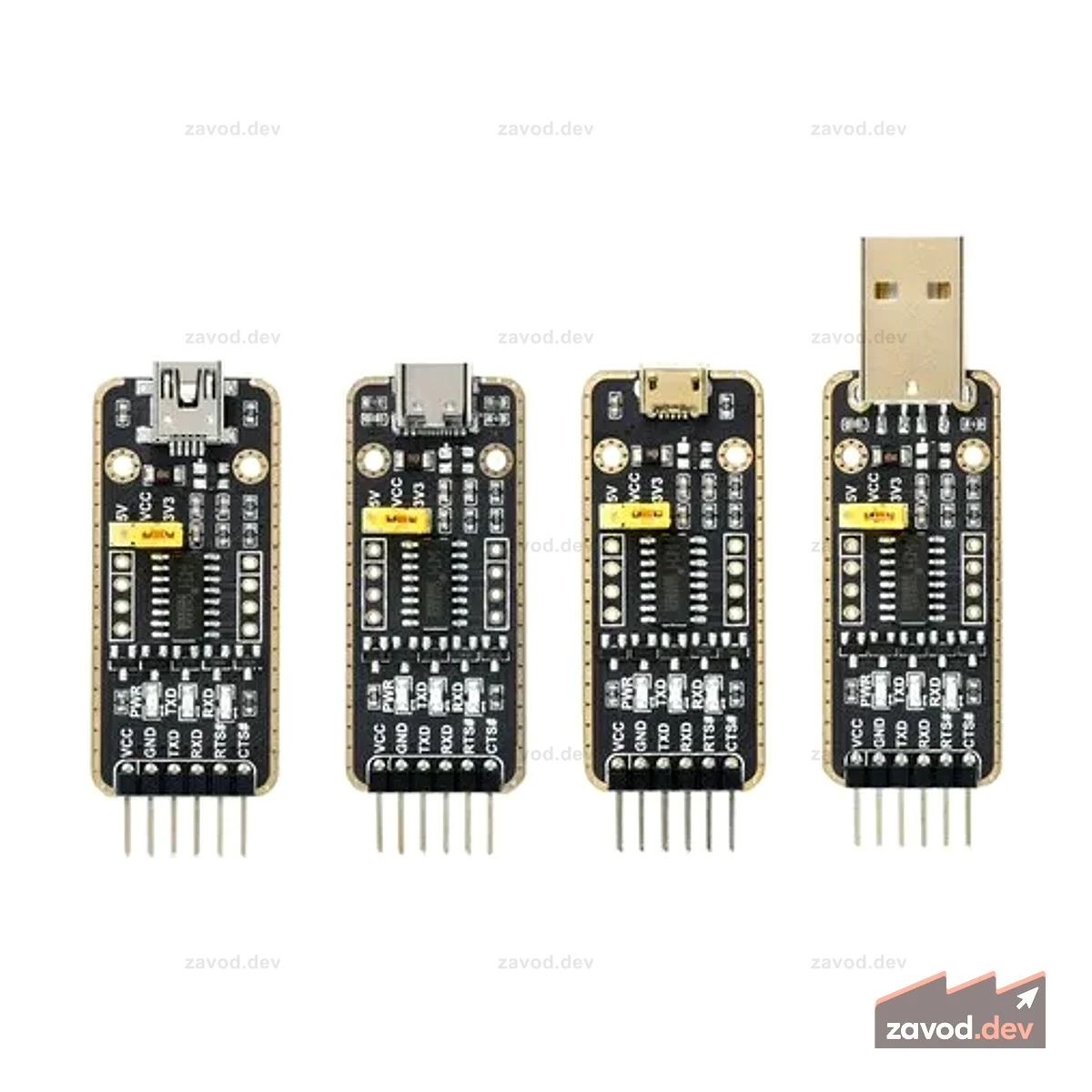 Модуль USB-UART, разъемы Type-C, передача с высокой скоростью передачи данных