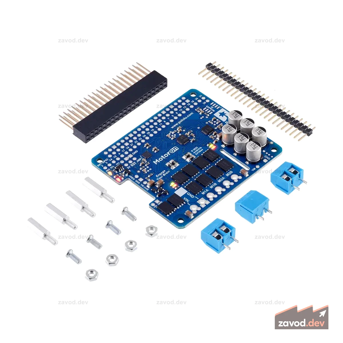 Motoron M2H24v16 Двойной мощный контроллер двигателя для Raspberry Pi