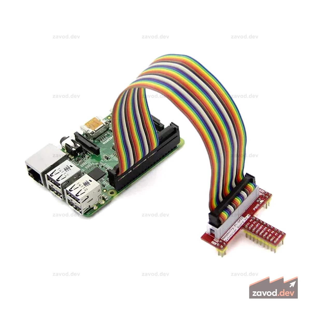 Кабель Raspberry Pi A+&B+&2 от 40 до 26 контактов