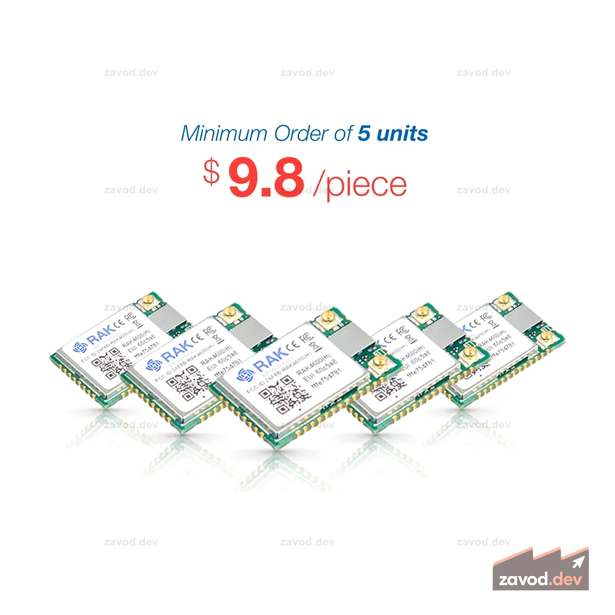 RAK4600 nRF52832 SX1276 Bluetooth-модуль LoRa для LoRaWAN