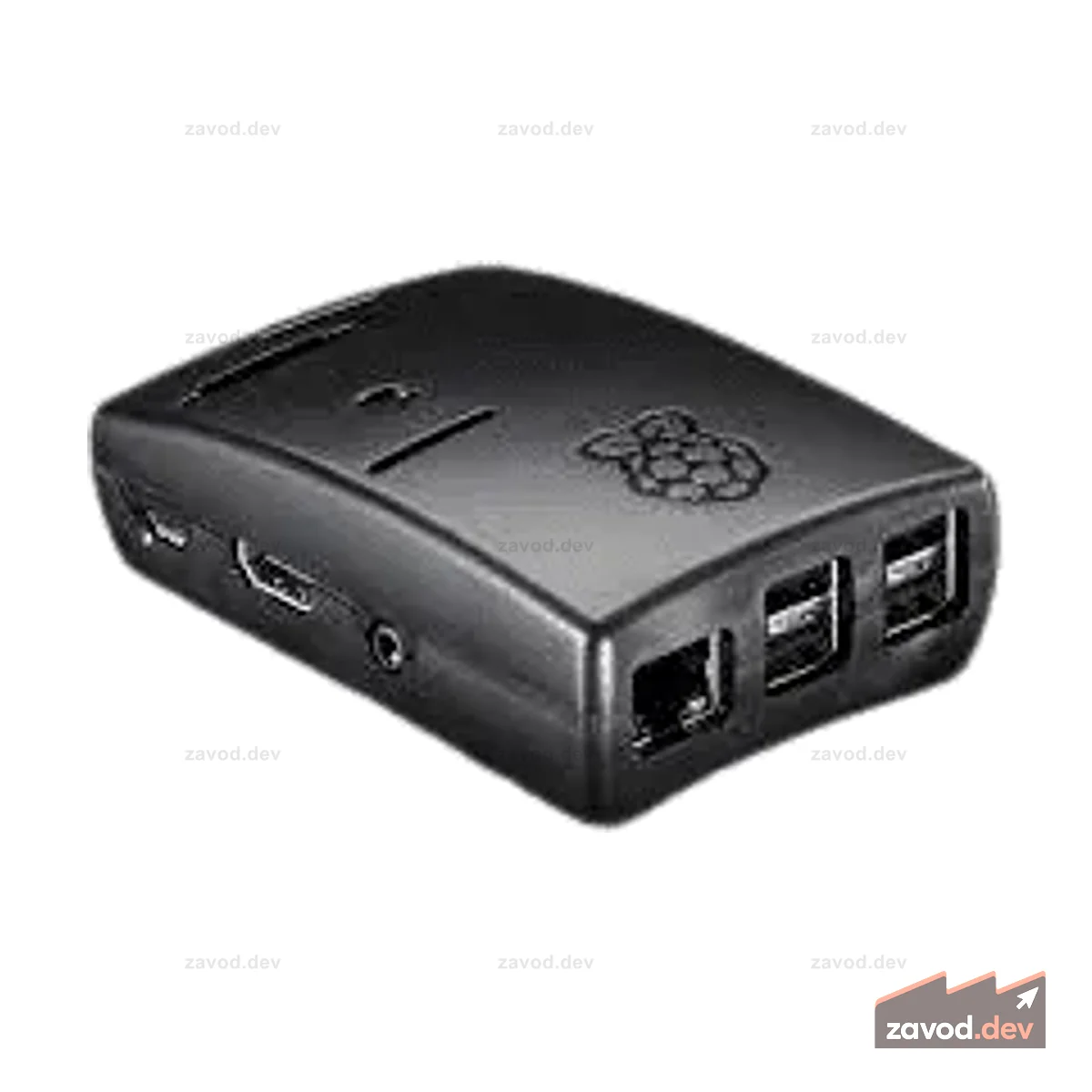 Черный корпус Raspberry Pi для моделей 3B, 3B+ и 2B (Multicomp)