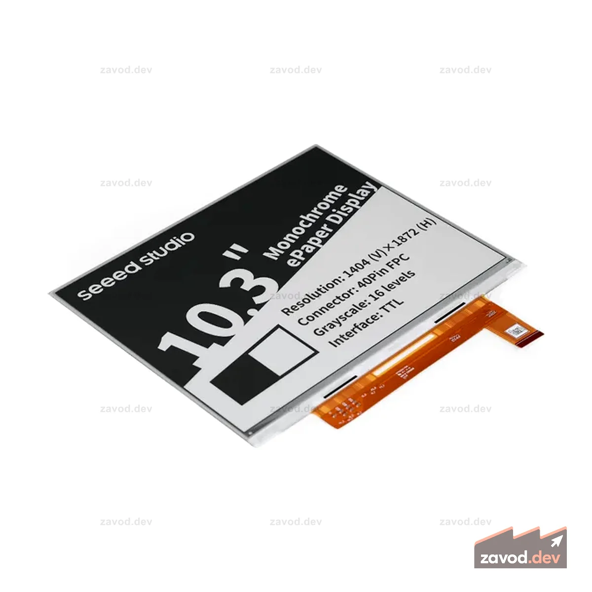 10,3-дюймовый монохромный дисплей eInk/ePaper с разрешением 1404 × 1872 пикселей, интерфейс TTL, поддержка XIAO/Arduino