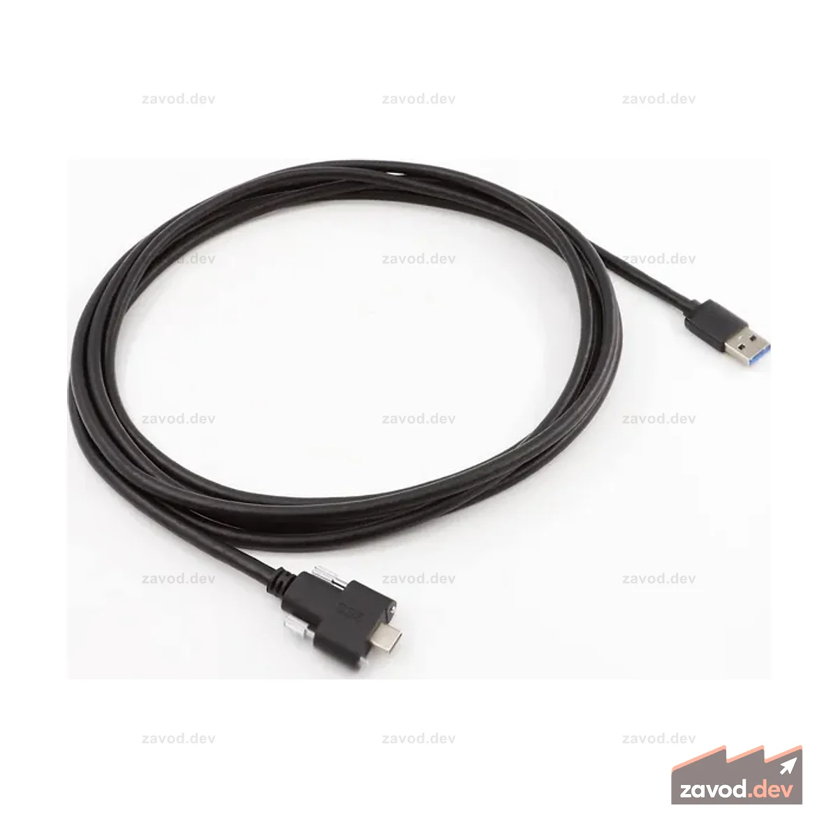Кабель USB 3.0 Type-C с двойной винтовой блокировкой