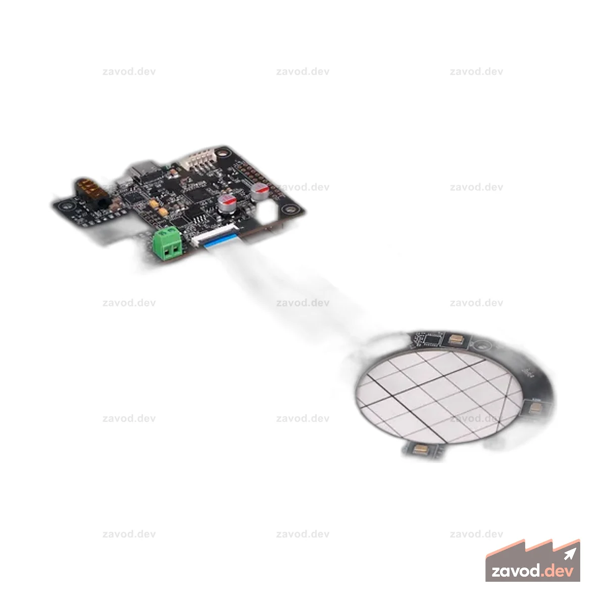 reSpeaker Flex XVF3800 Circular-4 | Микрофонный массив AI для робототехники и встроенного искусственного интеллекта