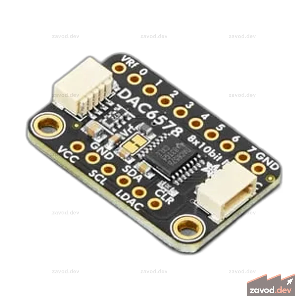 Adafruit DAC6578 Breakout — 8-канальный 10-битный ЦАП I2C