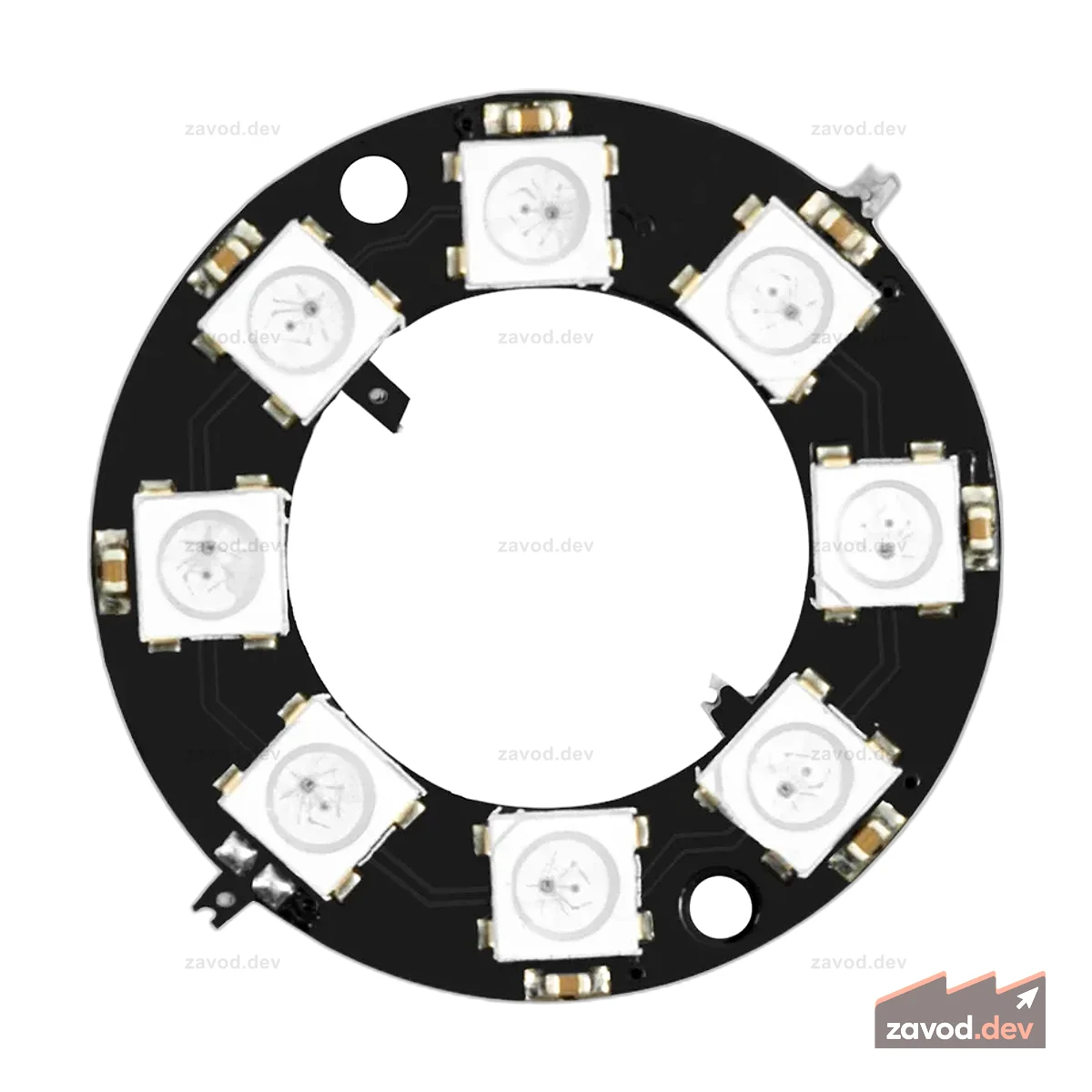 Светодиодное кольцо RGB 8 бит WS2812 5050 + интегратор Treiber | Совместимость с Arduino и Raspberry