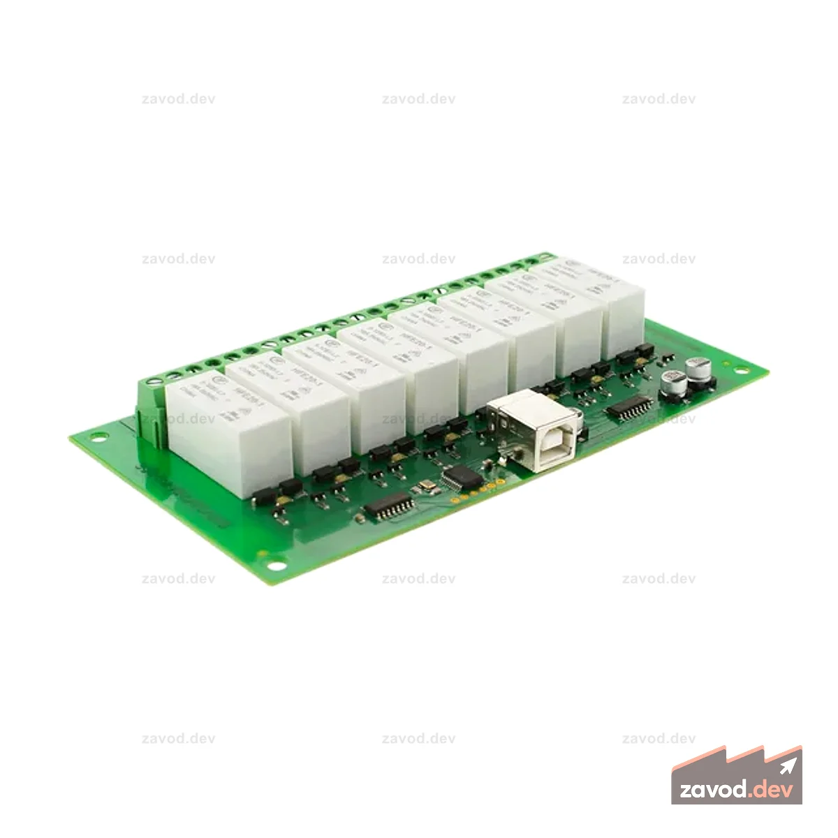 Жгут питания с USB-RLY16L: 16-канальный USB-релейный модуль