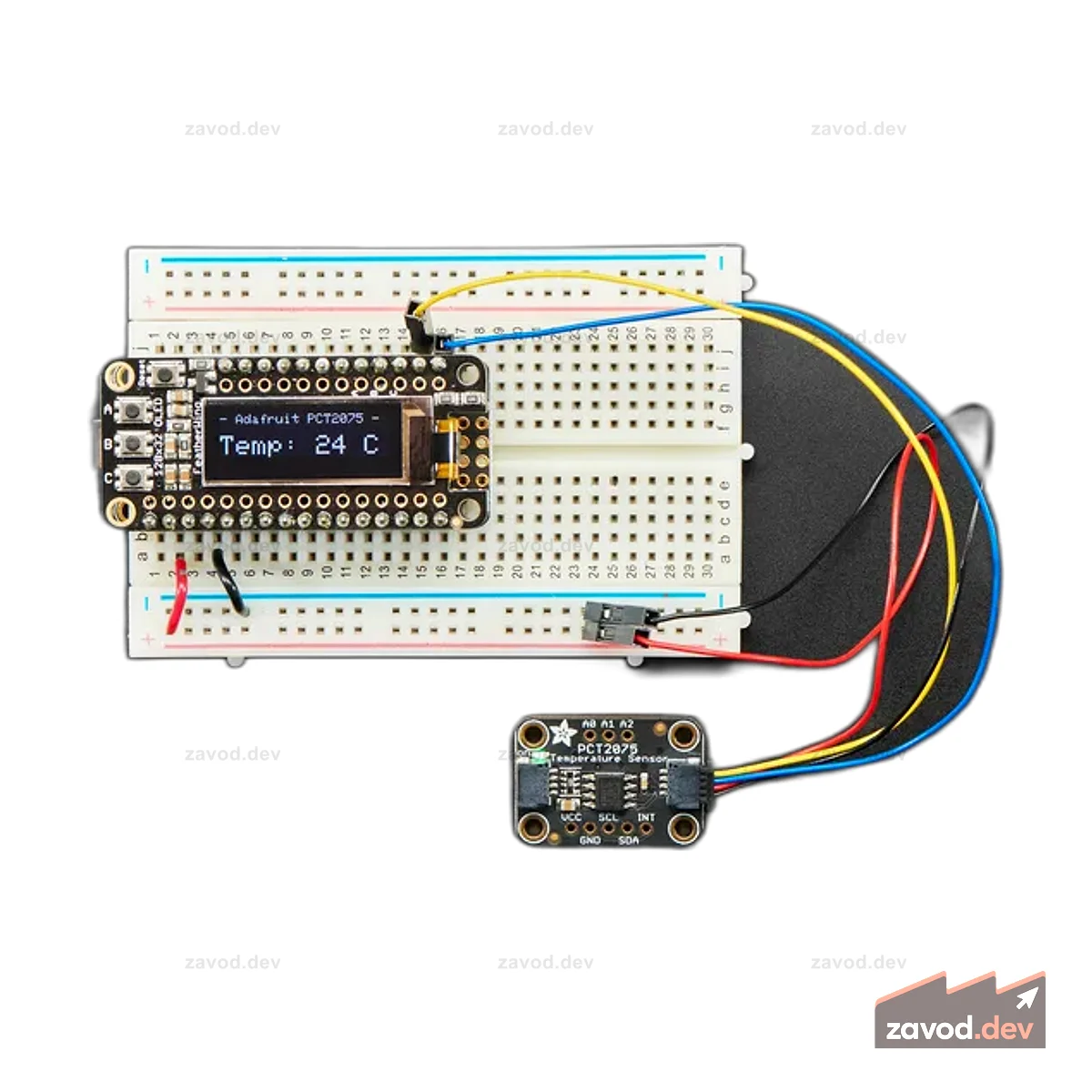Датчик температуры Adafruit PCT2075 - STEMMA QT / Qwiic