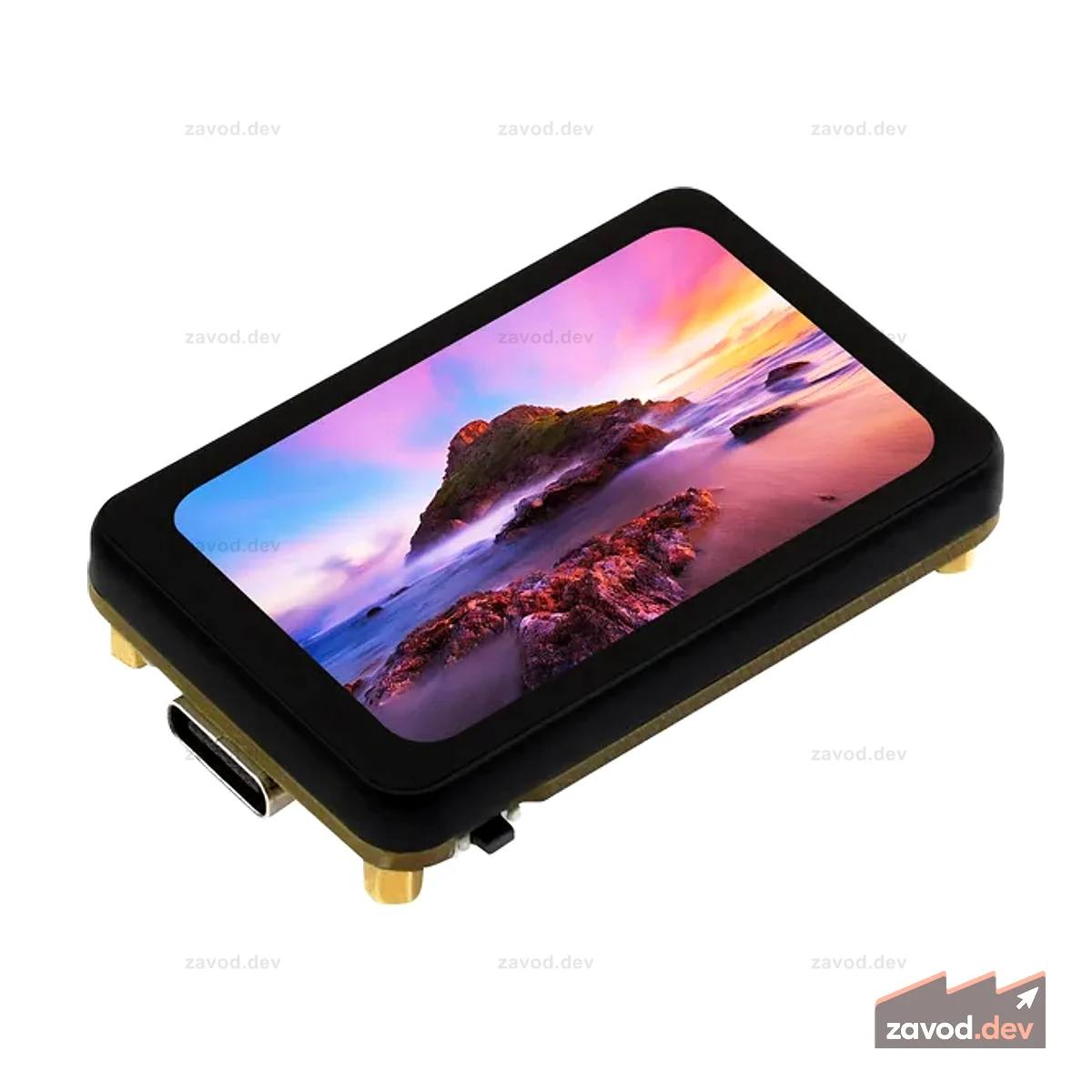Макетная плата ESP32-S3 с сенсорным экраном AMOLED диагональю 1,64 дюйма, акселерометром и гироскопом