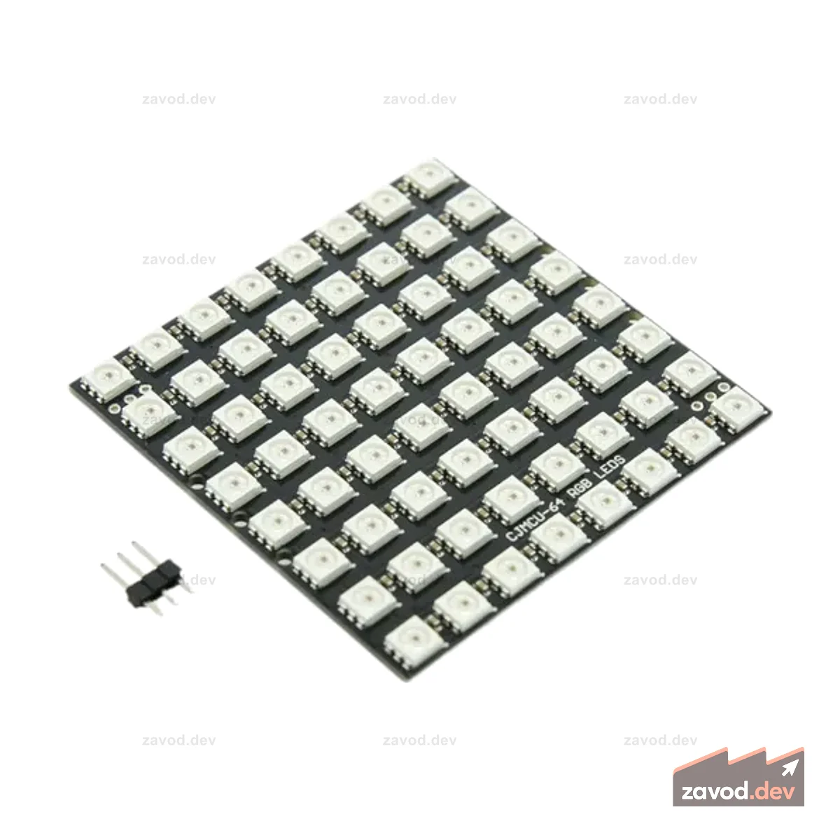 Светодиодная матрица RGB 8x8 (WS2812, индивидуально адресуемая)