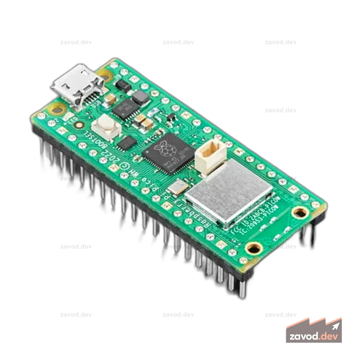 Raspberry Pi Pico WH — беспроводная связь Pico с припаянными разъемами