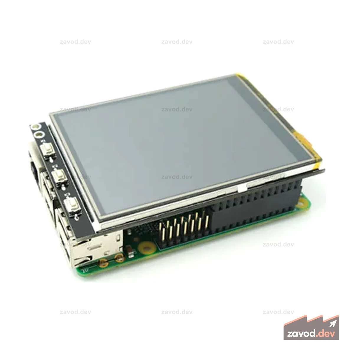 Raspberry Pi 3,2-дюймовый сенсорный дисплей с 8 выдвижными разъемами
