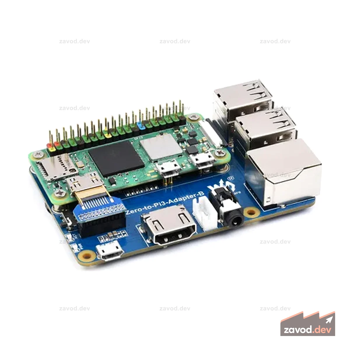 Адаптер Raspberry Pi Zero 2W на 3B с нулевым 2WH