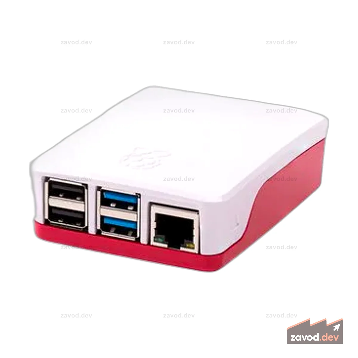 Корпус Raspberry Pi® 4 Model B — красный и белый