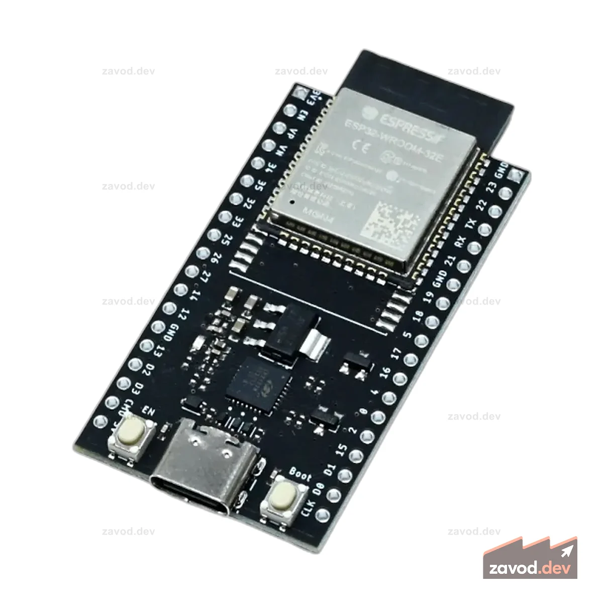 SmartElex ESP32-WROOM-32E DevKit с разъемами
