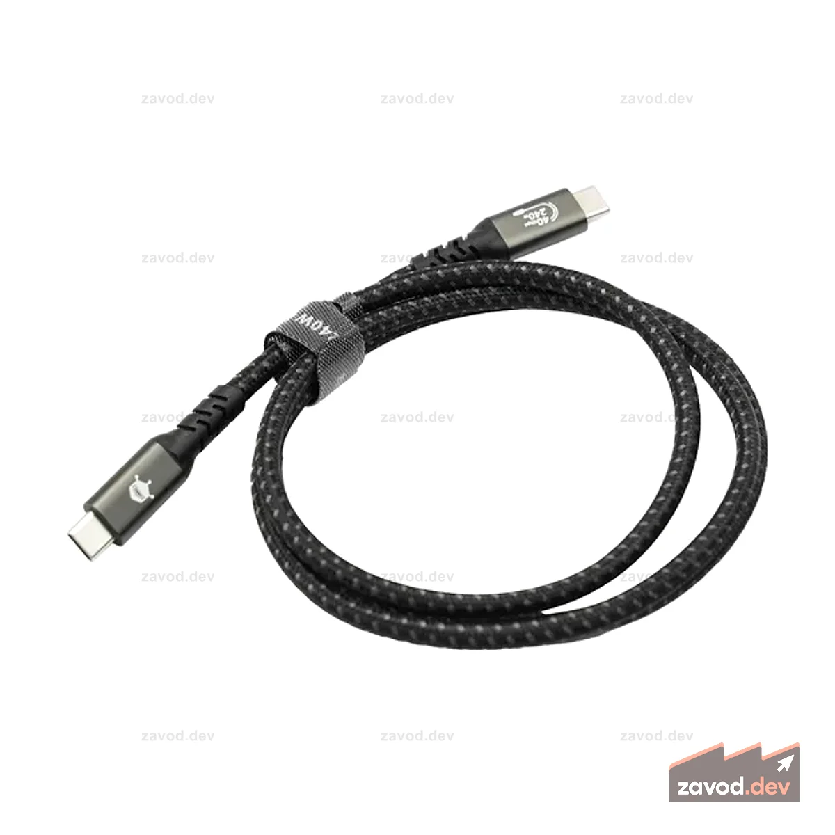 Кабель USB4 Gen3 240 Вт/40 Гбит/с для зарядки и передачи данных (1 м, совместим с LattePanda Sigma)