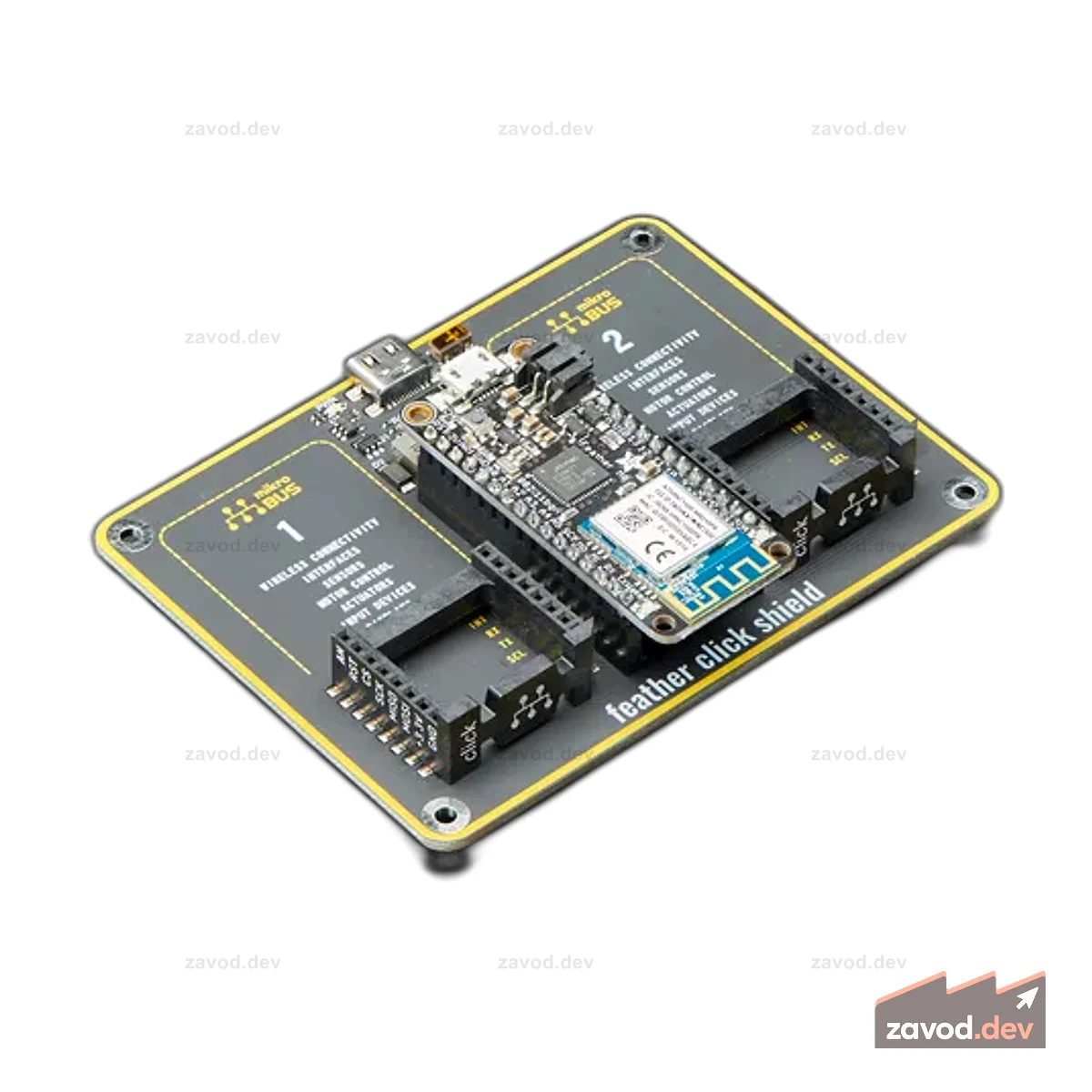 Feather Click Shield от MikroElektronika