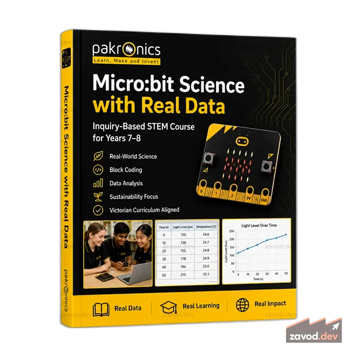 Micro:bit Science with Real Data — курс STEM на основе запросов для 7–8 классов