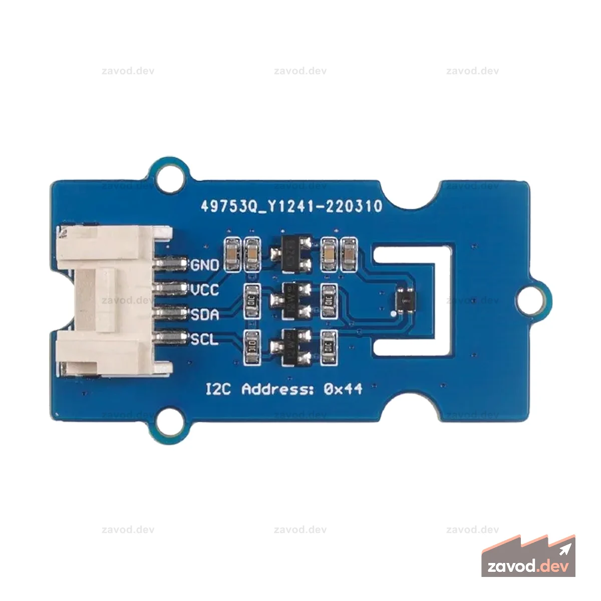 Grove - Датчик температуры и влажности (SHT41), I2C, ±1,8% / макс. ±2,5% относительной влажности и ±0,2°C температуры, идеально подходит для мониторинга климата в «умном доме».