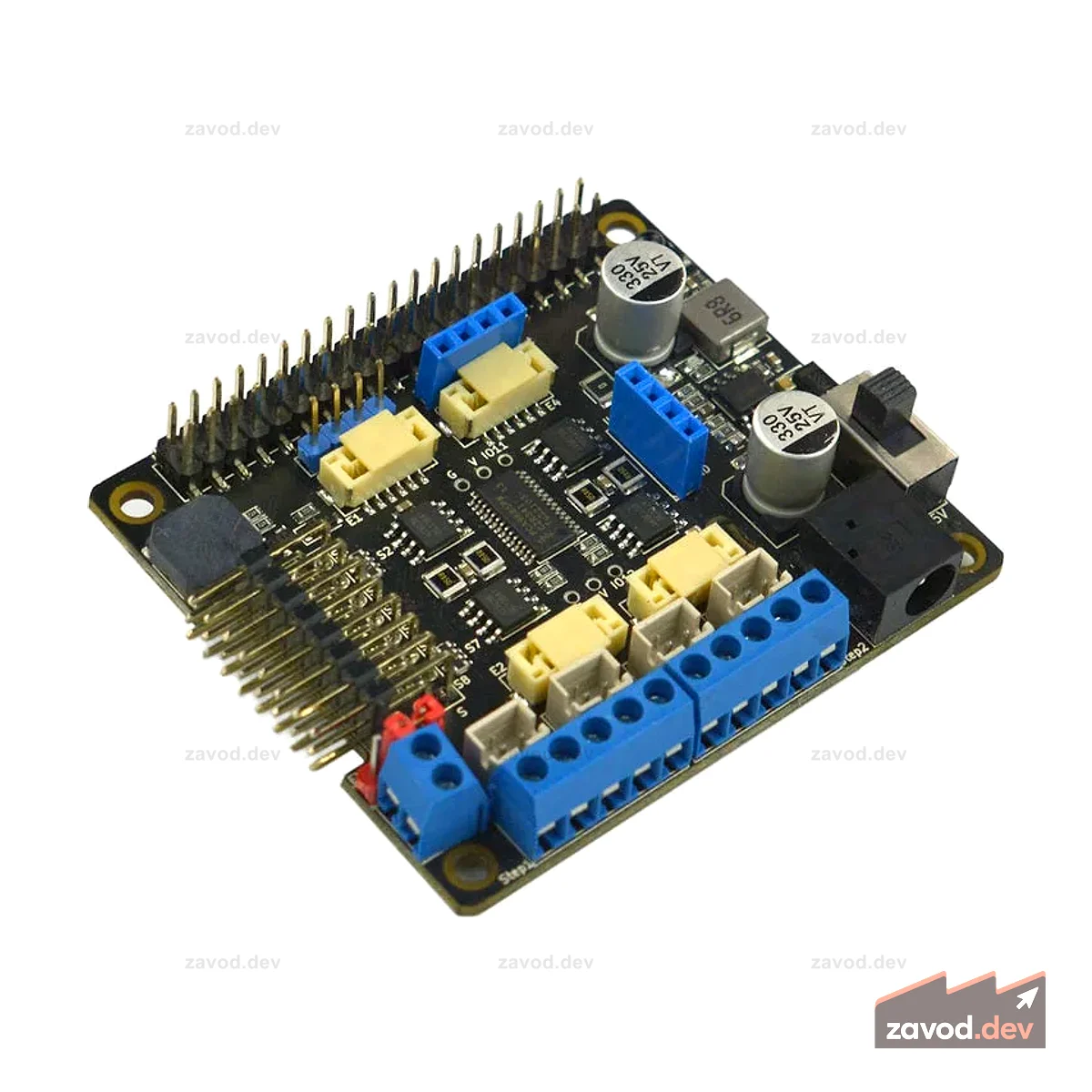 Плата расширения управления двигателем Raspberry Pi (совместима с Raspberry Pi 4B/3B+/3B/Zero)