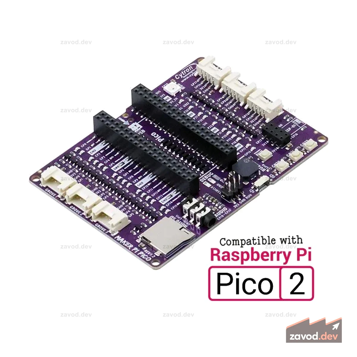 База Maker Pi Pico (без Pico): упрощение Pi Pico для начинающих