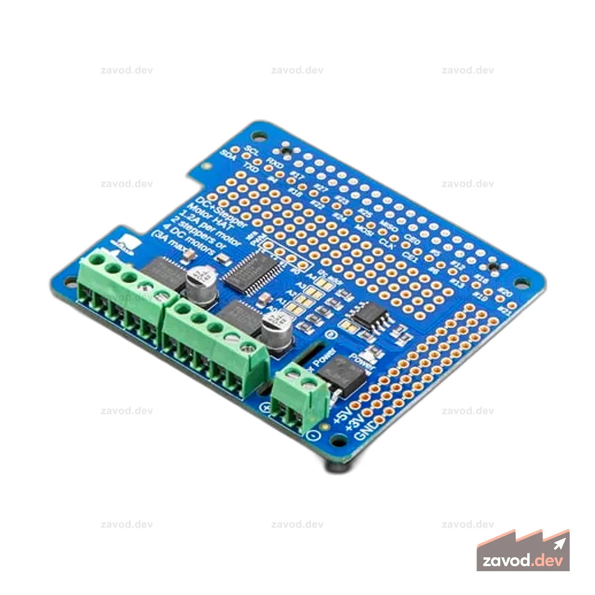 Шляпа Adafruit постоянного тока и шагового двигателя для Raspberry Pi — мини-набор